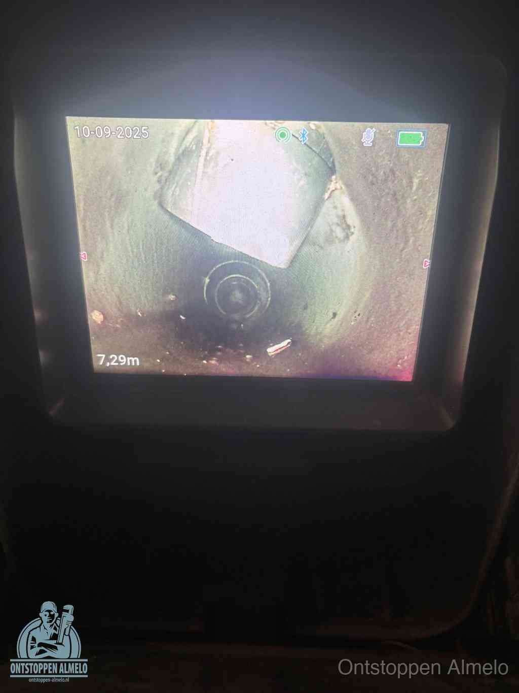 Rioolverzakking camerabeeld in Almelo